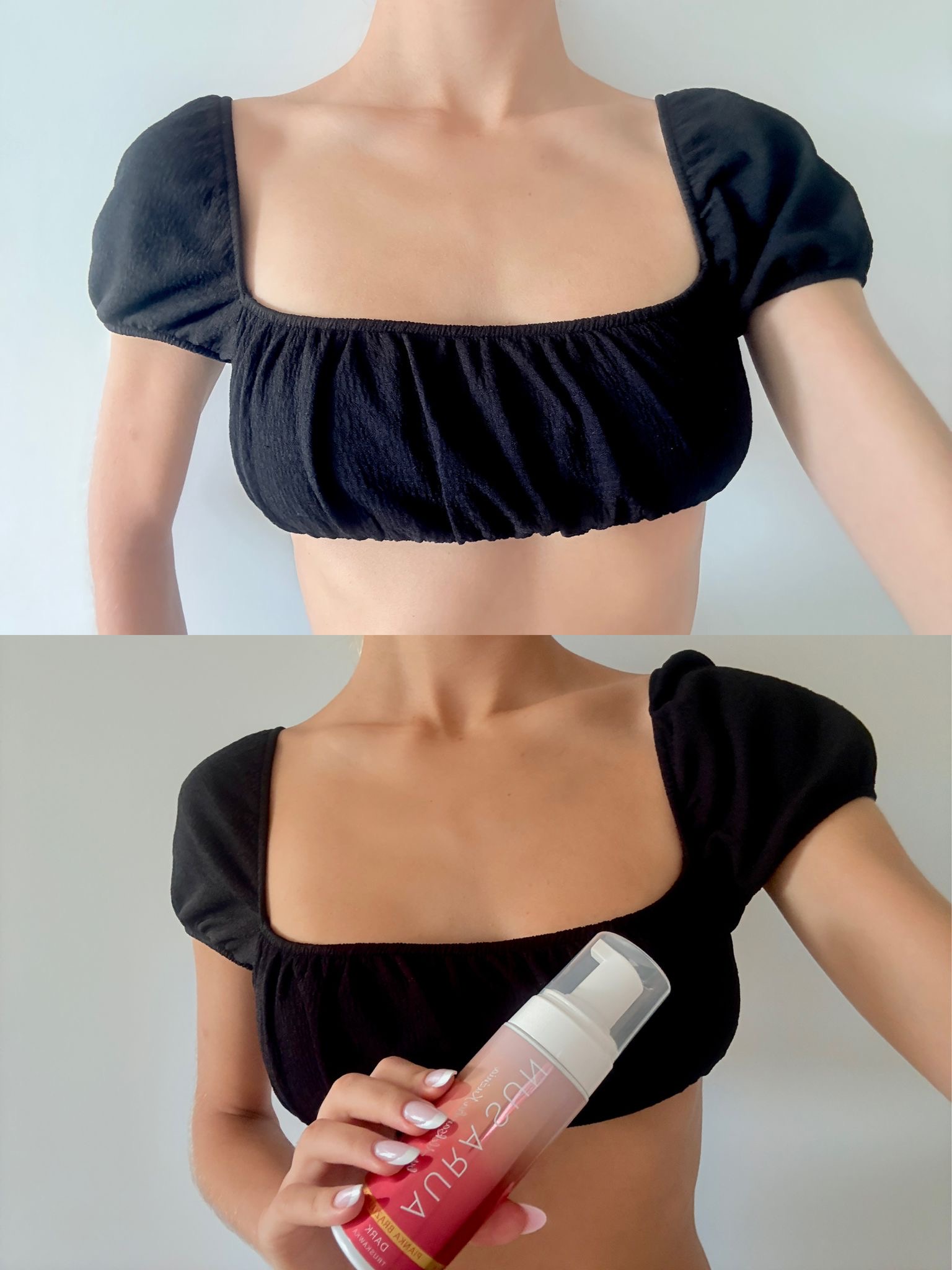 Pianka samoopalająca Aura Sun Dark + rękawica - truskawka - obrazek 3