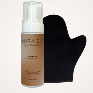 Pianka samoopalająca Golden Glow Cynamon z wanilią z rękawicą